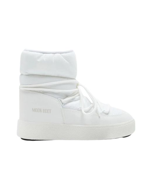 Moon Boot Schoenen ,Wit ,Nylon Mb Ltrack Low Nylon Wp in het White
