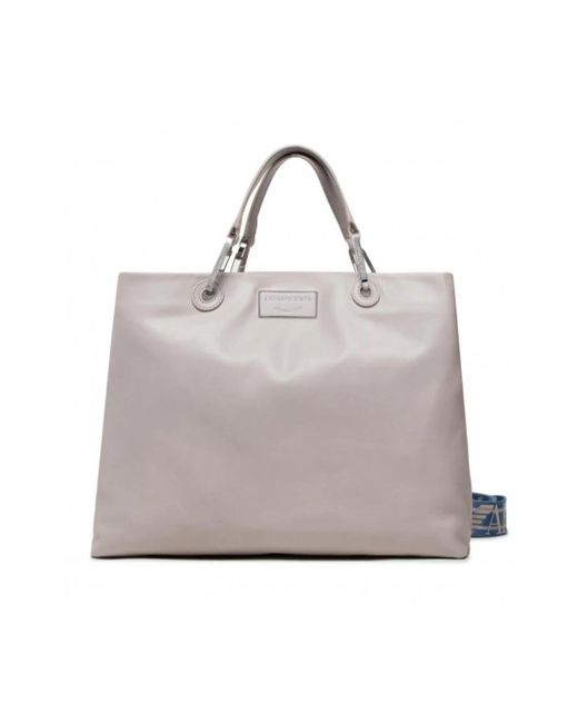 Emporio Armani Gray Shopping Bags
