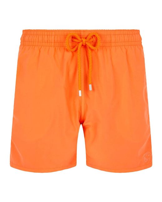 Vilebrequin Badmode ,Oranje ,Morea Swin Shorts Aquarium Water-Reactieve Guave in het Orange voor heren