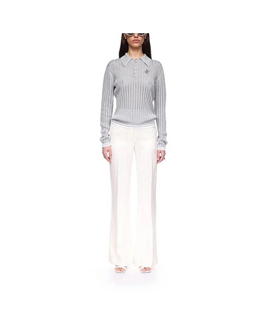 Casablanca Gray Round-Neck Knitwear