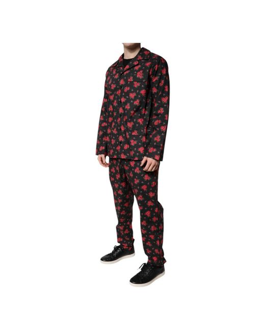 Dolce & Gabbana Red Pyjamas for men