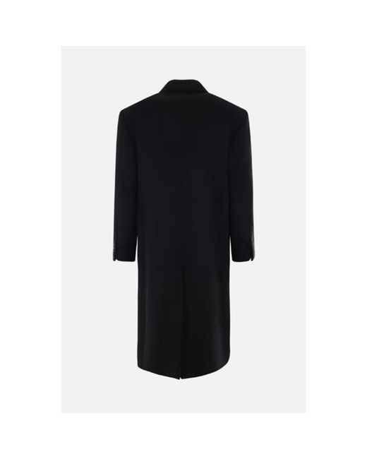 Balenciaga Black Double-Breasted Coats for men