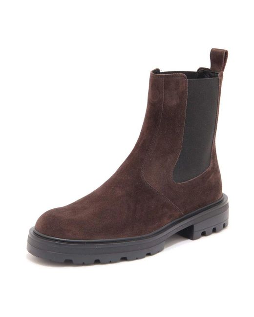 Hogan Brown Chelsea Boots for men