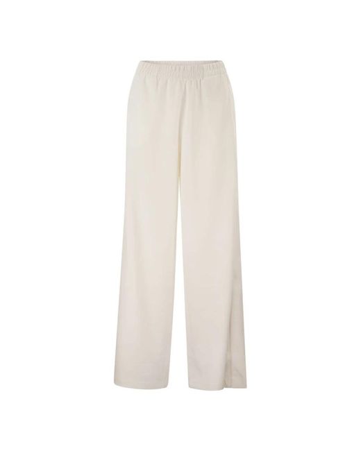 Fay Broeken ,Wit ,Polyester Regular Fit Jersey Broeken in het White