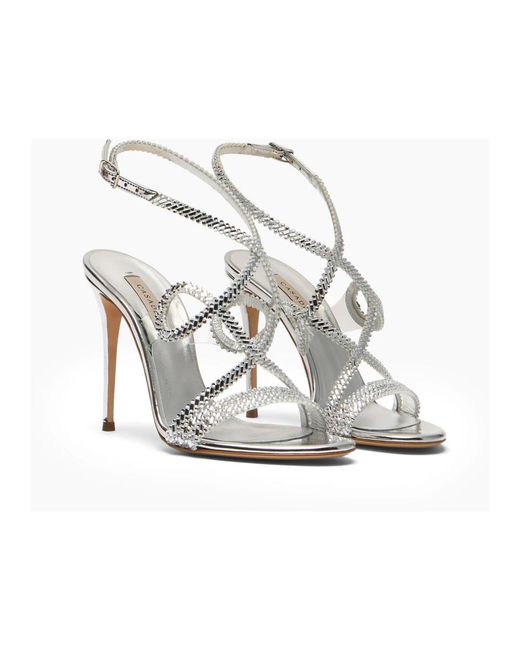 Casadei White High Heel Sandals
