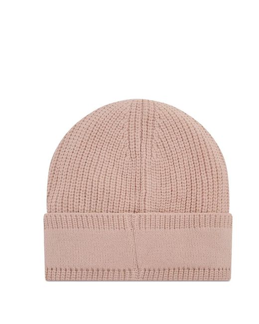 Liu Jo Natural Ribbed Beanie