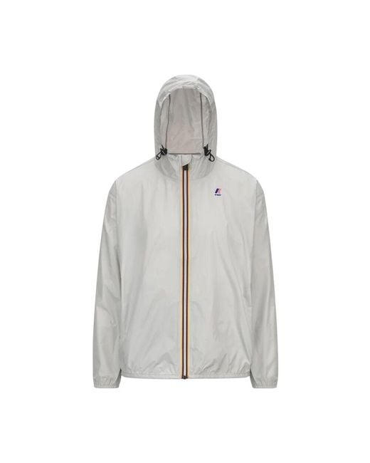 K-Way Gray Light Jackets for men