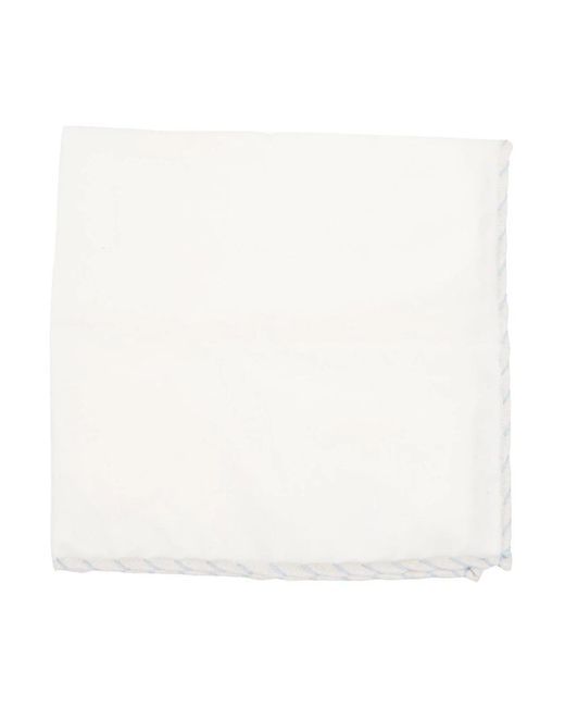 Eleventy White Handkerchiefs for men