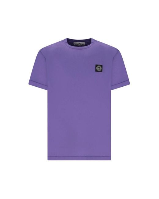 Stone Island Men's Purple T-Shirts