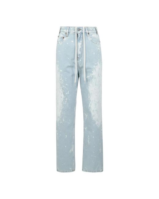 MM6 by Maison Margiela Blue Straight Jeans