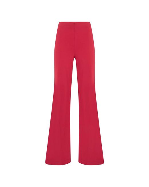 Alberta Ferretti Wijde Pijpenbroek in het Red