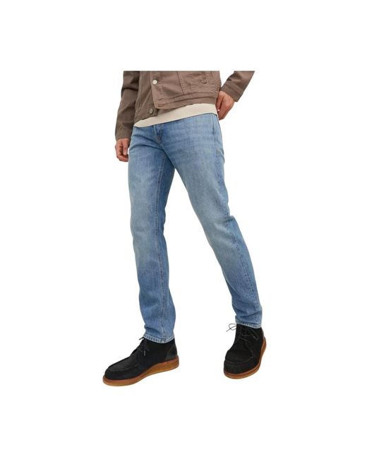 Jack & Jones Blue Straight Fit Jeans for men