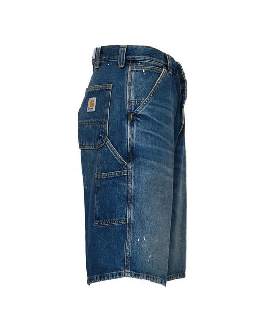 Carhartt Blue Denim Shorts for men