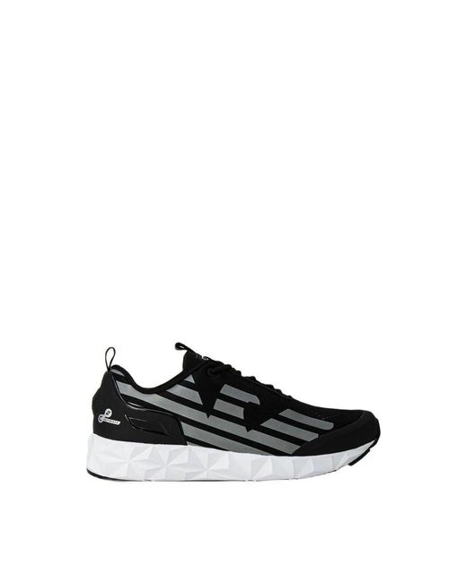 EA7 Schwarzer polyester sneaker frühling/sommer kollektion in Black für Herren