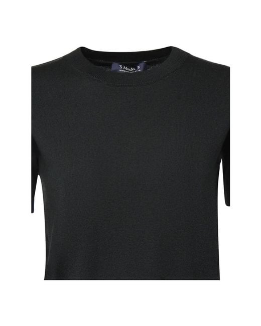Max Mara Black Round-Neck Knitwear
