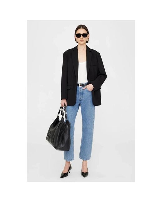 Anine Bing Black Shopping Bags