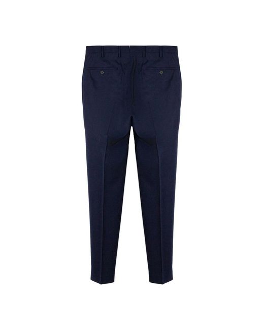 Incotex Blue Suit Trousers for men