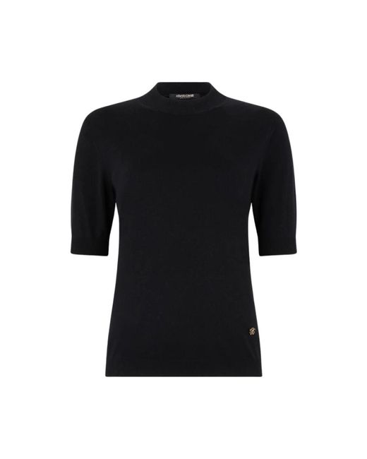 Roberto Cavalli Black Cashmere Knitwear