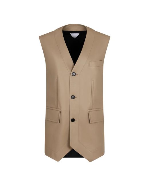 Bottega Veneta Brown Waistcoats