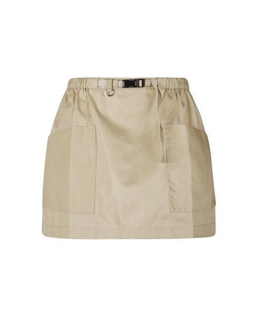 Prada Natural Short Skirts