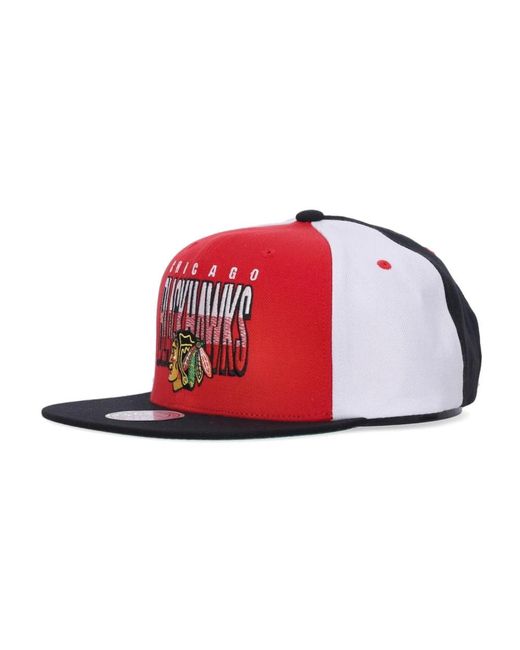 Mitchell & Ness Chicago Blackhawks Snapback Cap Rot/Schwarz in Red für Herren