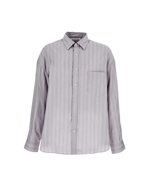 Acne Purple Casual Shirts for men