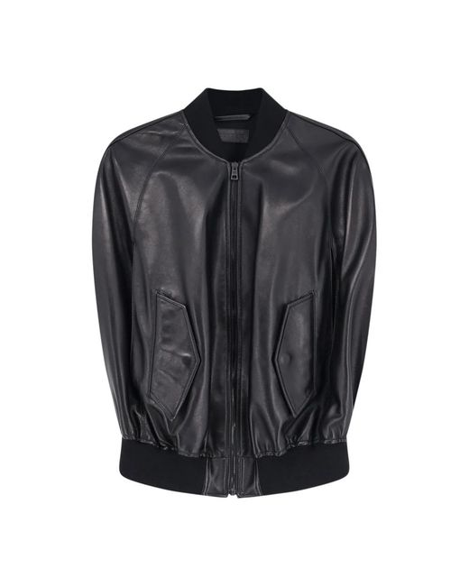 Balenciaga Black Leather Jackets
