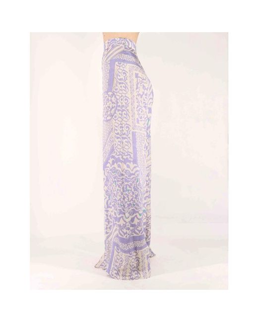 ALESSIA SANTI Purple Wide Trousers