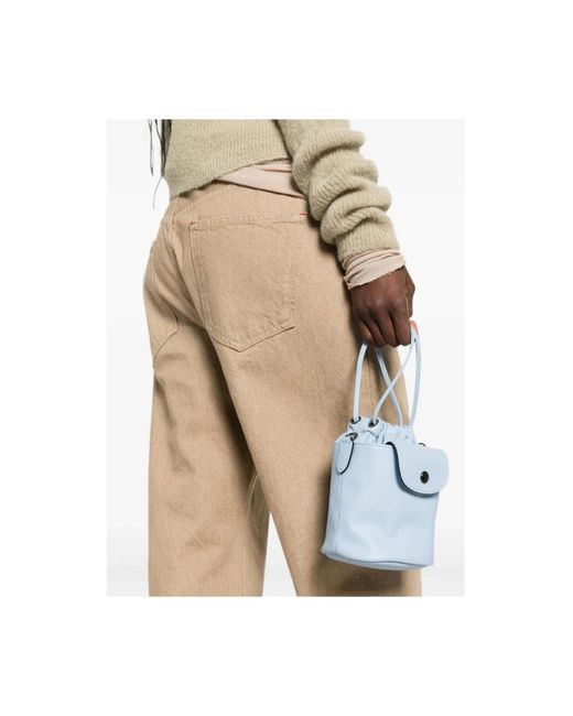 Longchamp Blue Bucket Bags
