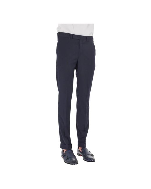 PT Torino Blue Slim-Fit Trousers for men
