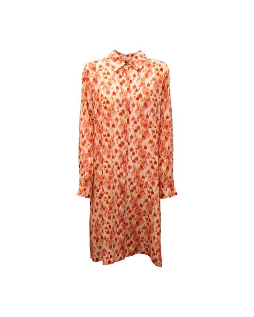 Max Mara Orange Shirt Dresses