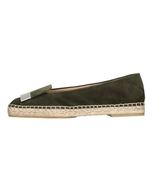 Sergio Rossi Green Espadrilles