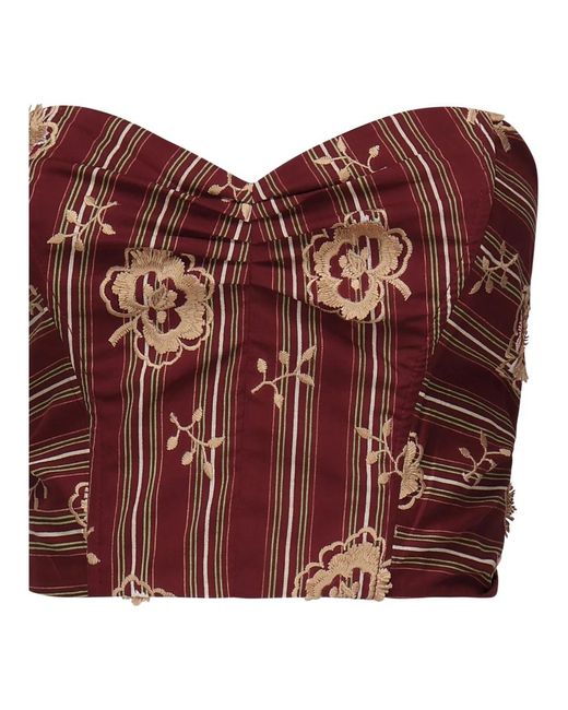 Ottod'Ame Red Sleeveless Tops