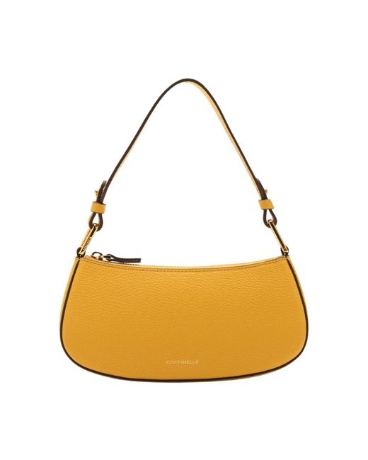 Coccinelle Yellow Elegante Baguette-Stil Crossbody-Tasche