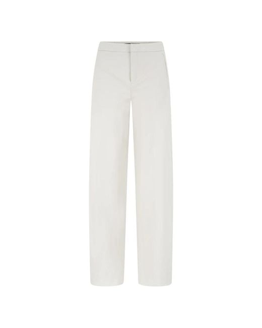 Drykorn White Straight Trousers