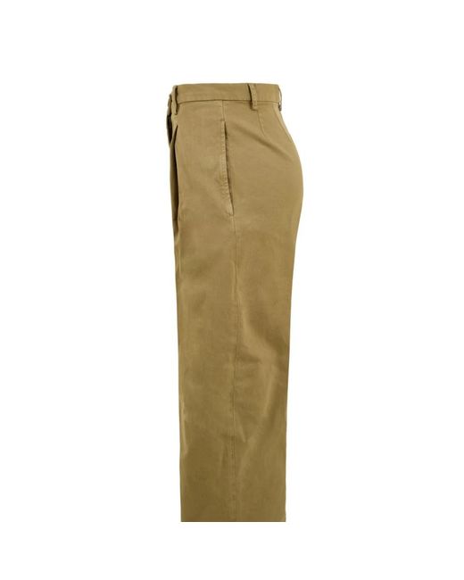 Aspesi Green Straight Trousers