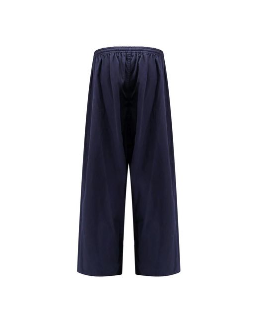 Balenciaga Blue Wide Trousers for men