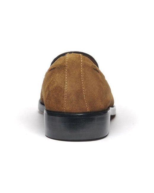 Sebago Handgefertigte Wildleder-Mokassins in Brown für Herren