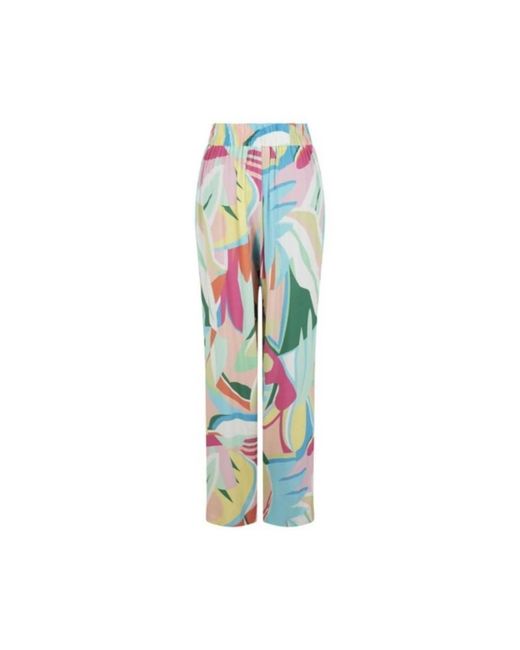 Naf Naf Blue Straight Trousers