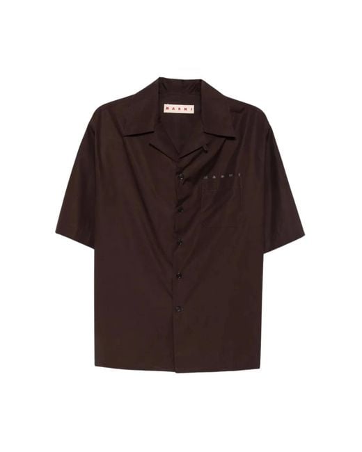 Marni S/S Shirt in het Brown voor heren