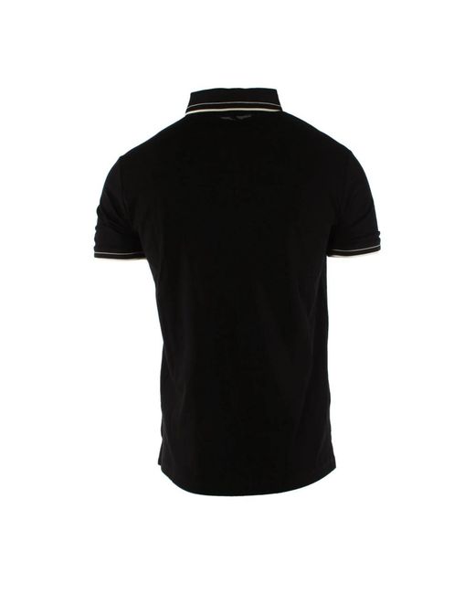 Armani Tops ,Zwart ,Katoen Zwarte Katoenen Polo Shirt in het Black voor heren