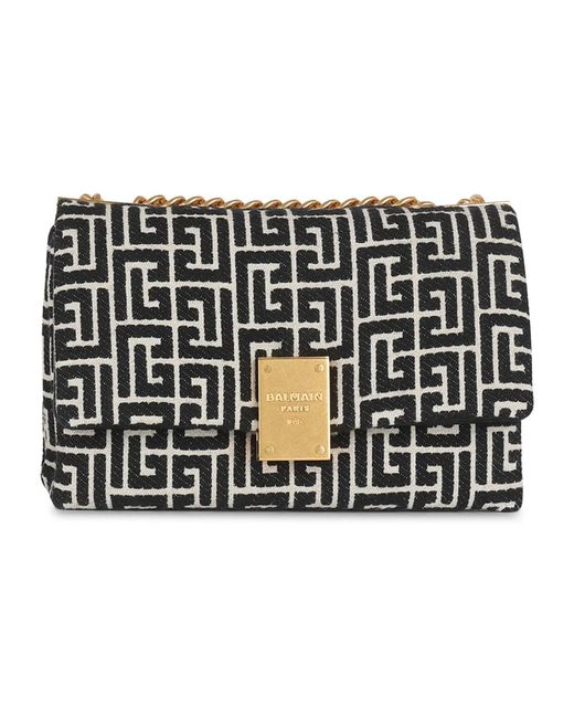 Shoulder Bags Balmain de color Black