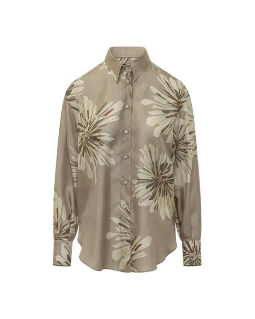 Brunello Cucinelli Gray Shirts