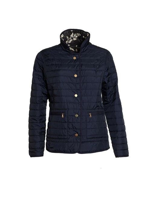 Danwear Jassen ,Blauw ,Polyester Omkeerbare Gewatteerde Jas Illona in het Blue