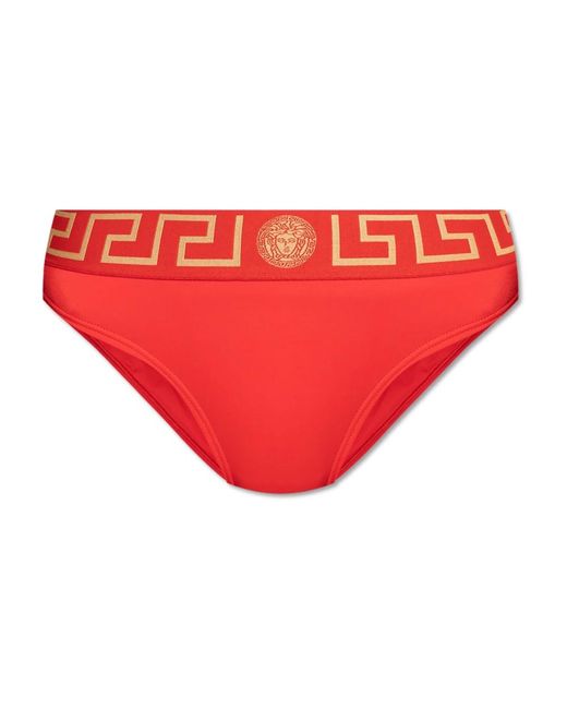Beachwear Versace de color Red