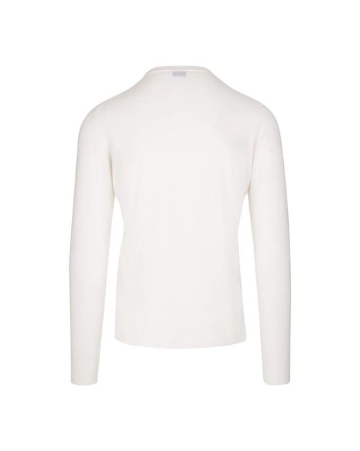 Fedeli White Cashmere Knitwear for men