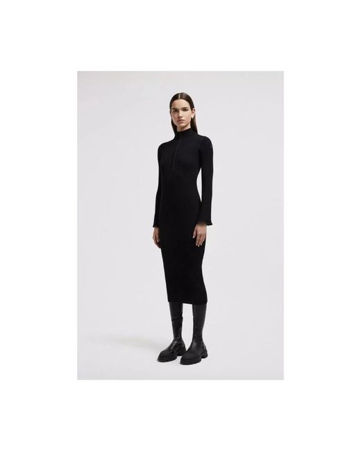 Moncler Black Midi Dresses