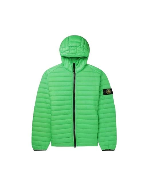 Winter Jackets Stone Island de hombre de color Green