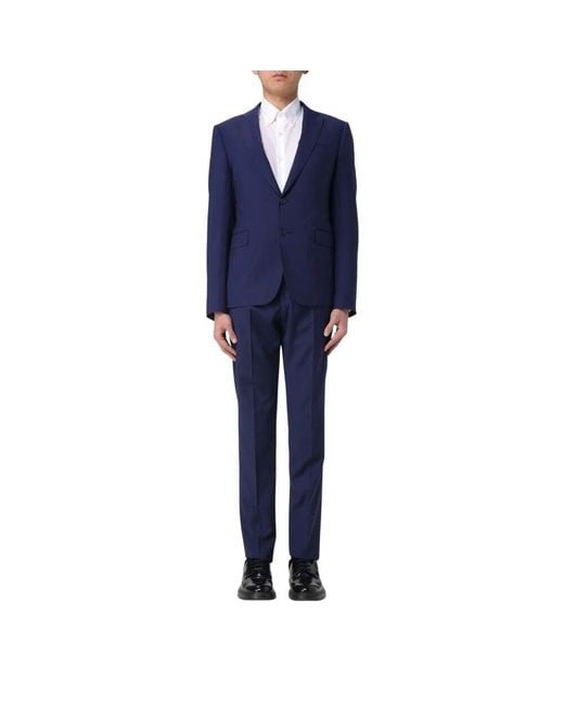 Emporio Armani Blauer Zweiteiler Anzug in Blue für Herren
