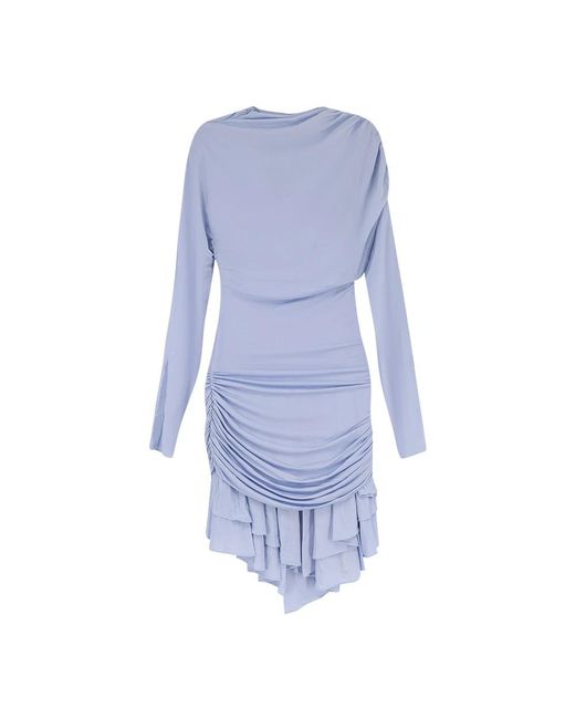 Self-Portrait Blue Short Dresses